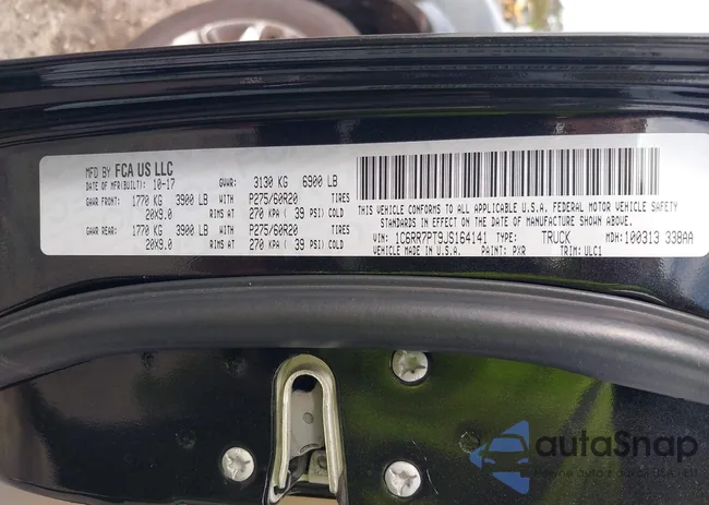 1C6RR7PT9JS164141: 43321706