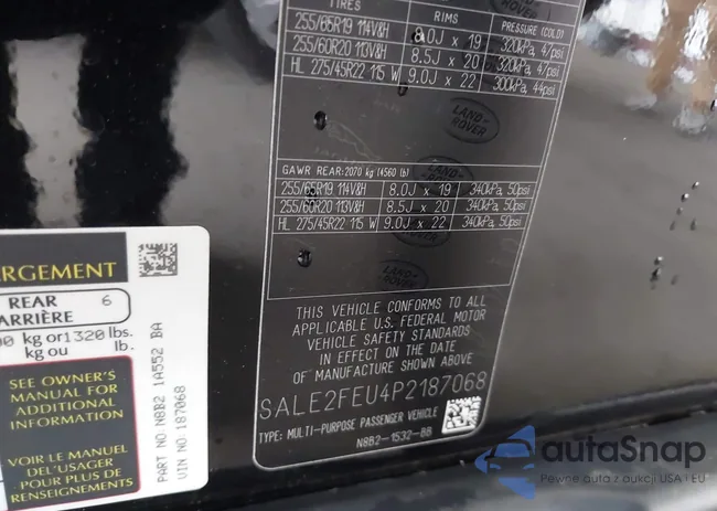 SALE2FEU4P2187068: 43321720