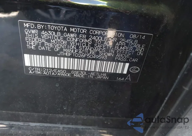 JTHBF1D26F5049593: 43322762