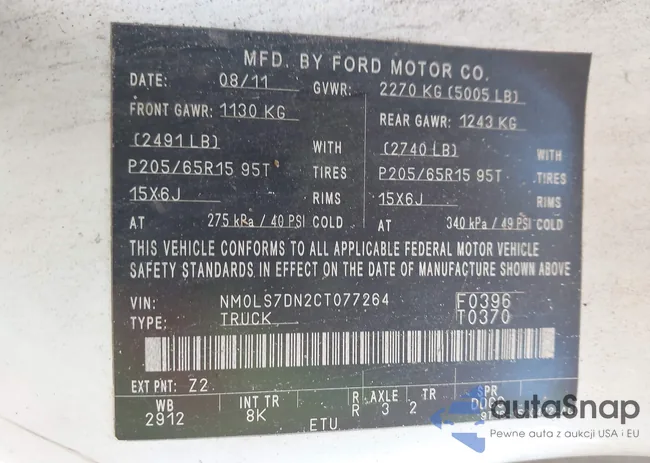 NM0LS7DN2CT077264: 43322947