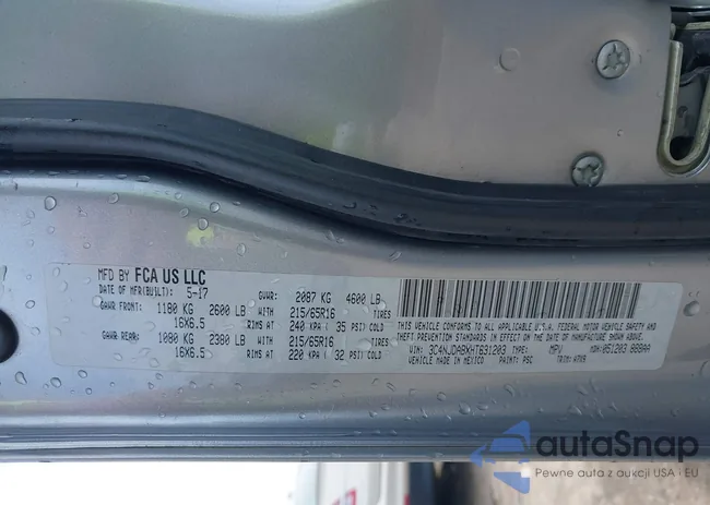 3C4NJDABXHT631203: 43323019