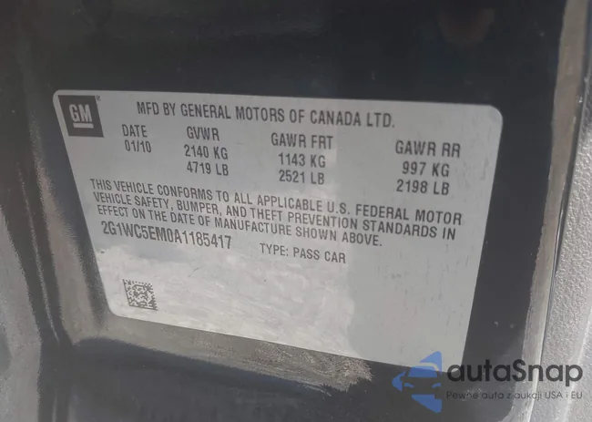 2G1WC5EM0A1185417: 43323045