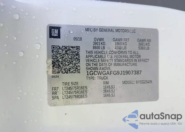 1GCWGAFG9J1907387: 43323169