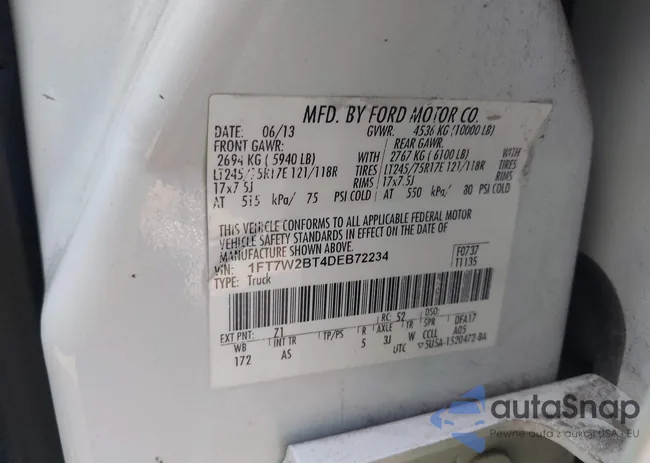 1FT7W2BT4DEB72234: 43323220