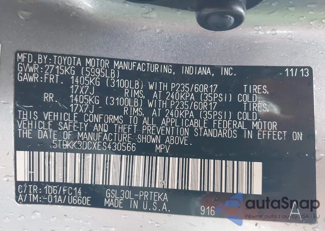 5TDKK3DCXES430566: 43323328