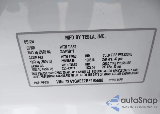 7SAYGAEE2RF195688: 43322341