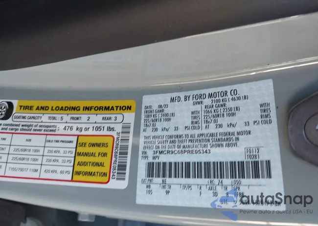 3FMCR9C68PRE05343: 43322353