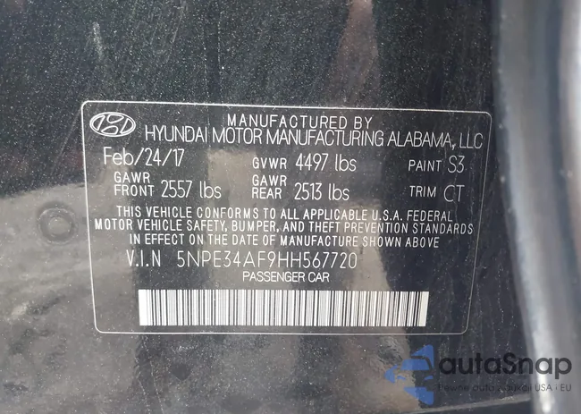 5NPE34AF9HH567720: 43322400