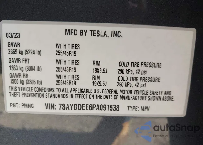 7SAYGDEE6PA091538: 43322422