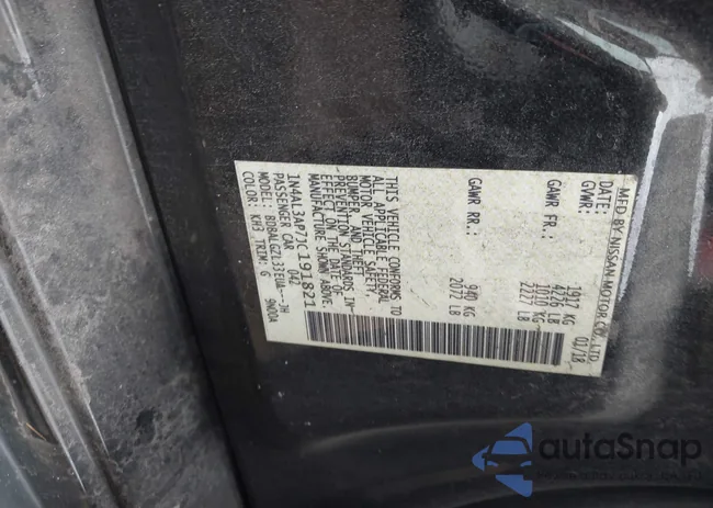 1N4AL3AP7JC191821: 43322606