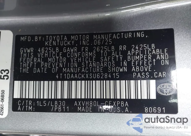 4T1DAACKXSU628415: 43322638