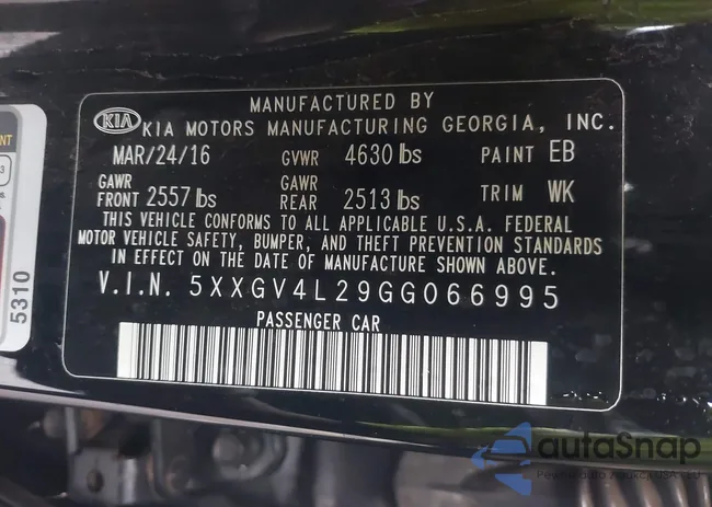 5XXGV4L29GG066995: 43323745