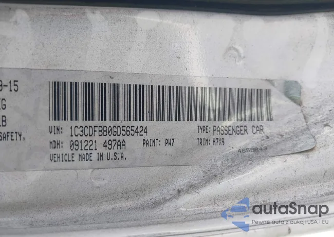 1C3CDFBB0GD565424: 43323813