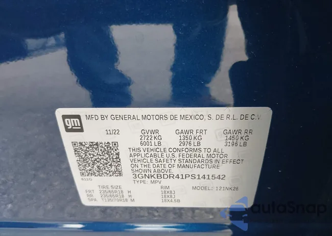 3GNKBDR41PS141542: 43323965