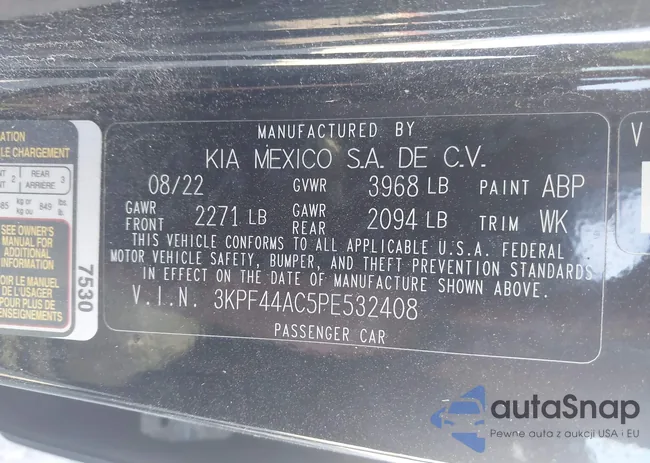 3KPF44AC5PE532408: 43323416