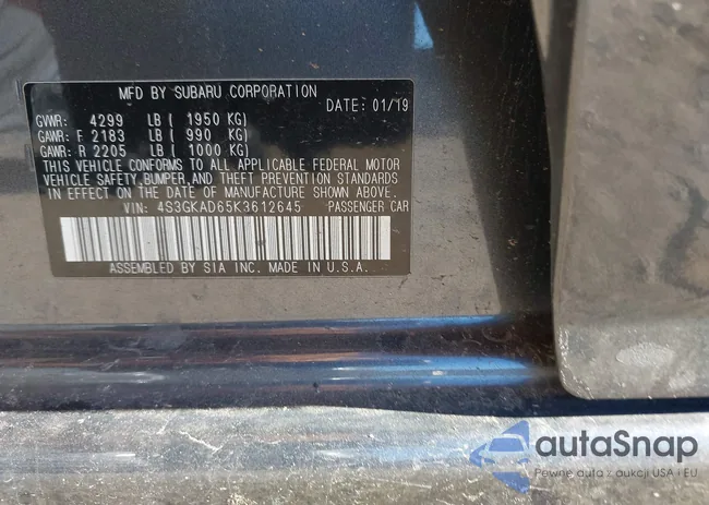 4S3GKAD65K3612645: 43323451