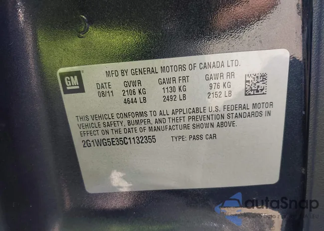 2G1WG5E35C1132355: 43323624