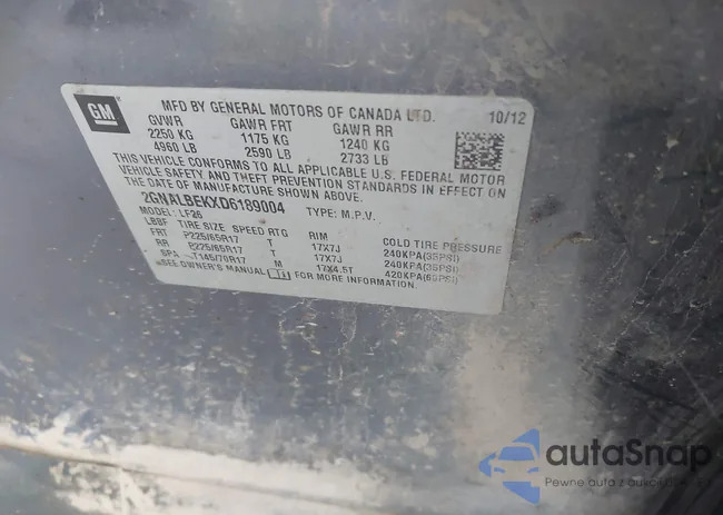 2GNALBEKXD6189004: 43324735