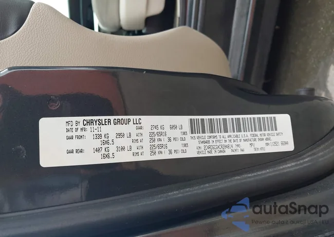 2C4RDGCGXCR204814: 43324741