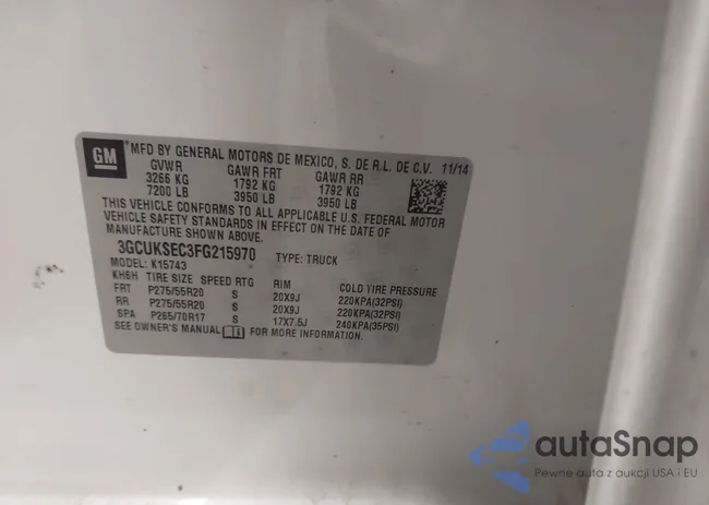 3GCUKSEC3FG215970: 43324797