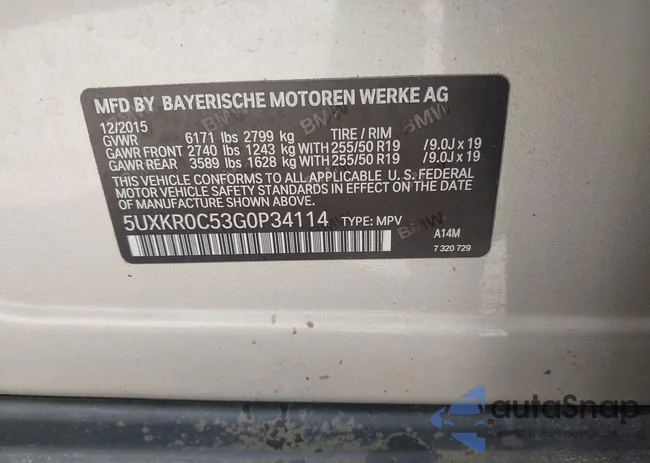 5UXKR0C53G0P34114: 43324838