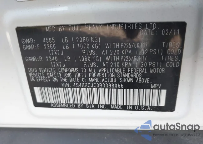 4S4BRCJC3B3398066: 43324959