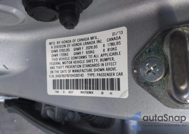 2HGFB2F87DH530143: 43325054