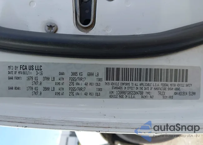 1C6RR6FG0GS304780: 43325077