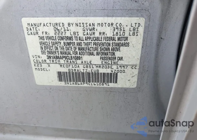 3N1AB6AP9CL610891: 43325081