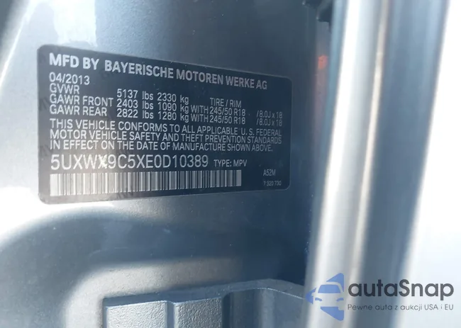 5UXWX9C5XE0D10389: 43325093