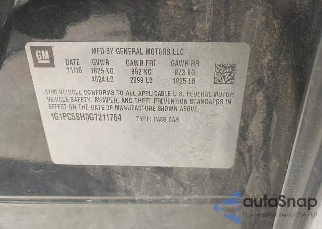 1G1PC5SH0G7211764: 43325155