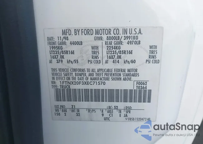 1FTNX20F3XEC71570: 43324383