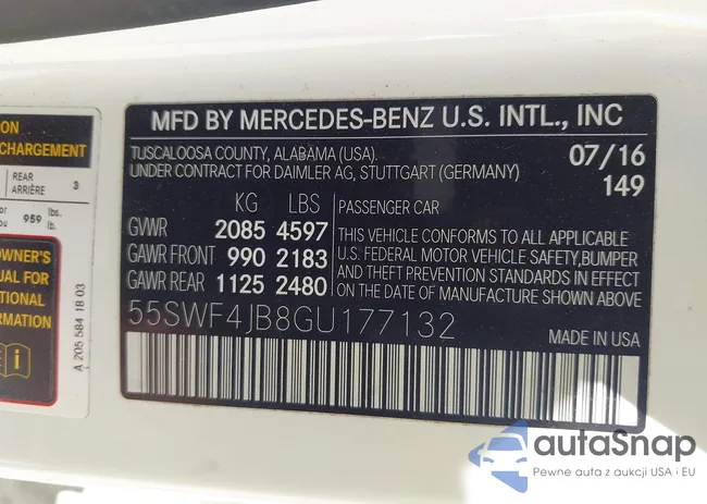 55SWF4JB8GU177132: 43324580