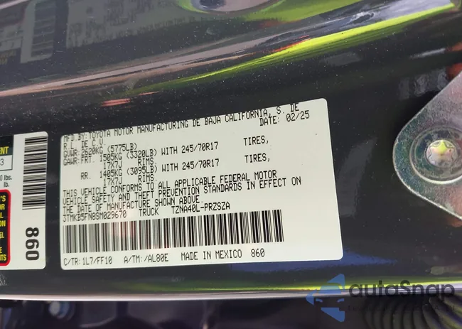 3TMKB5FN8SM029670: 43324611