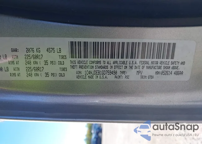 1C4NJDEB1GD759490: 43324696