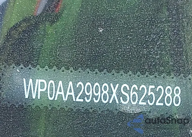 WP0AA2998XS625288: 43325779