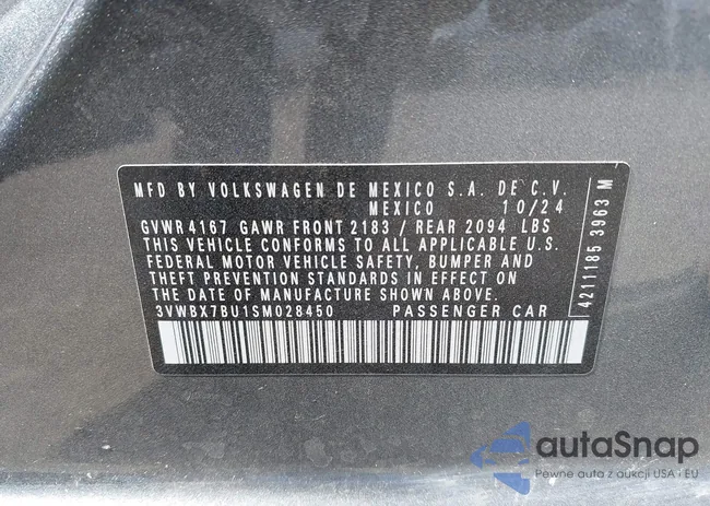 3VWBX7BU1SM028450: 43325935