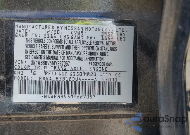 3N1AB8BV5MY227057: 43325954