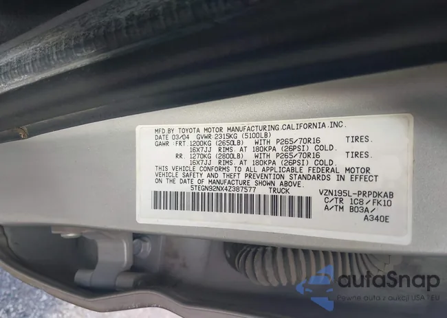 5TEGN92NX4Z387577: 43325994