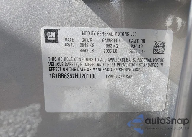 1G1RB6S57HU201100: 43326073