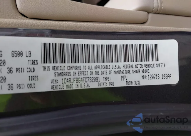 1C4RJFBG4FC732091: 43326076