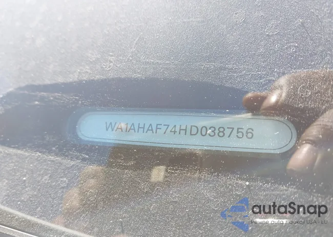 WA1AHAF74HD038756: 43325435