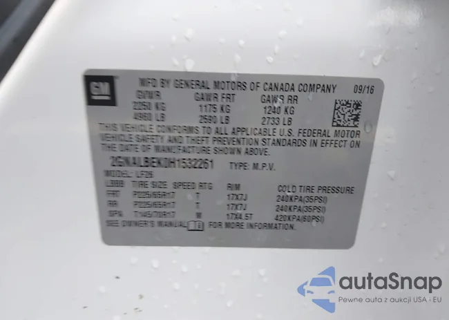 2GNALBEK0H1532261: 43325524