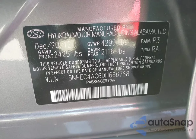 5NPEC4AC6DH666768: 43325640