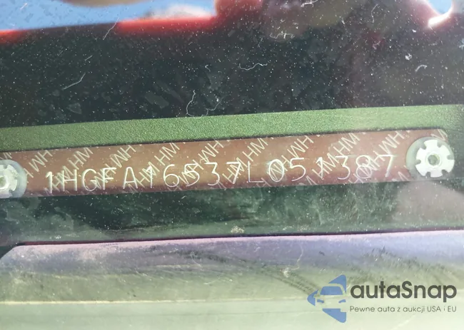 1HGFA16537L051387: 43325677