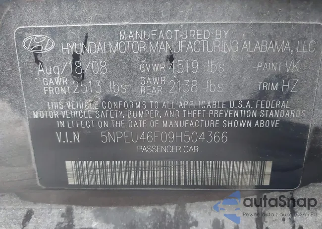 5NPEU46F09H504366: 43326759