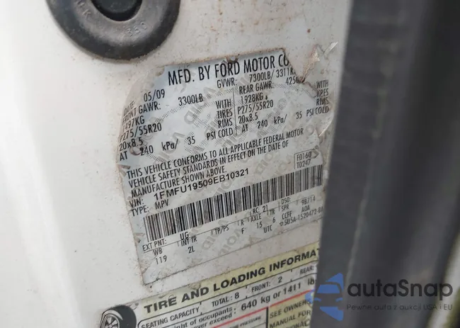 1FMFU19509EB10321: 43326943