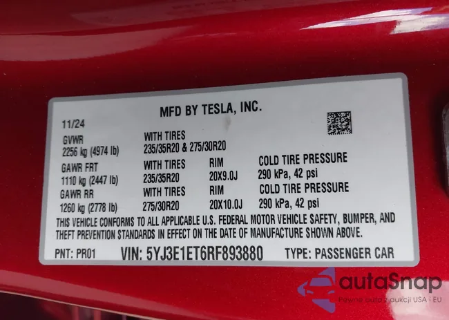 5YJ3E1ET6RF893880: 43326953