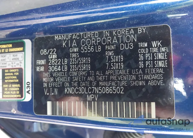 KNDC3DLC7N5086502: 43326975