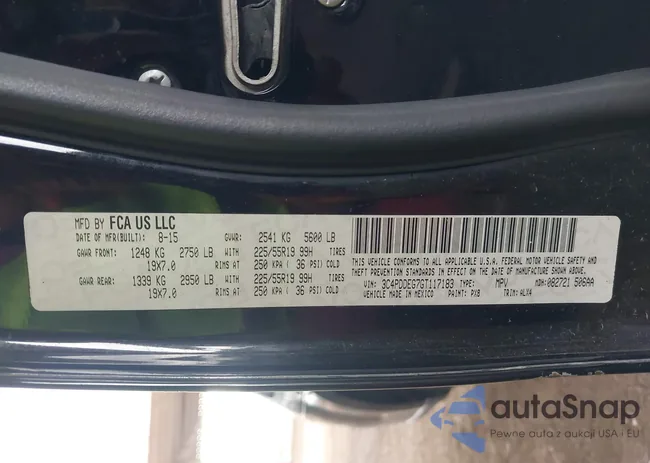 3C4PDDEG7GT117183: 43327081